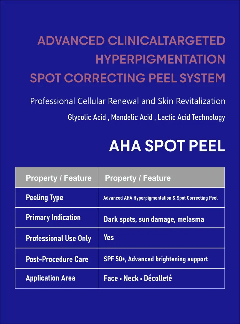 aha spot peel post aha acid chemical peeling